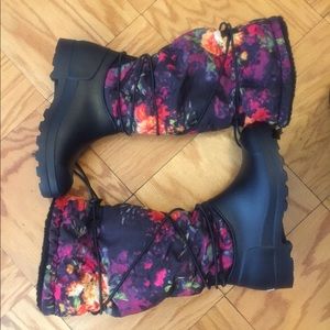 Women’s Floral Print Fashionable Snow Boots